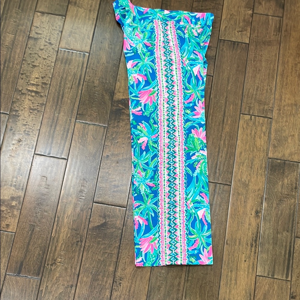 Lilly Pulitzer Wide Leg Blue and Pink Pants